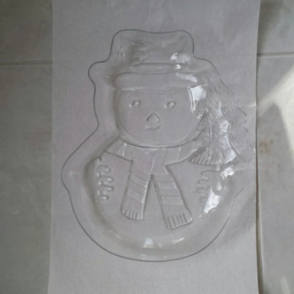 Plastic Snowman Platter